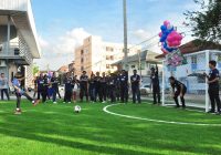 Grand Opening of its football court